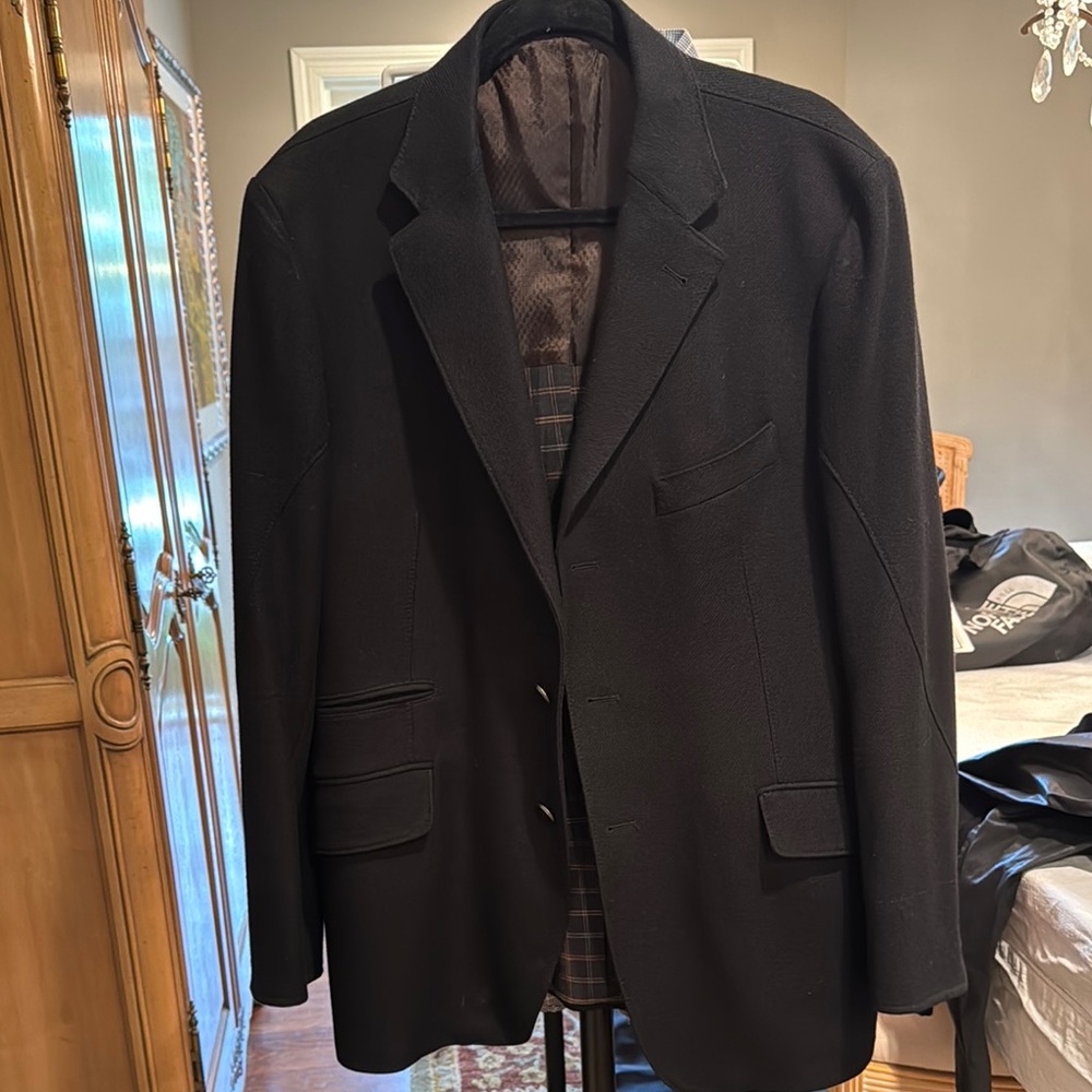 Corneliani Black Sport Coat Modern Tailoring